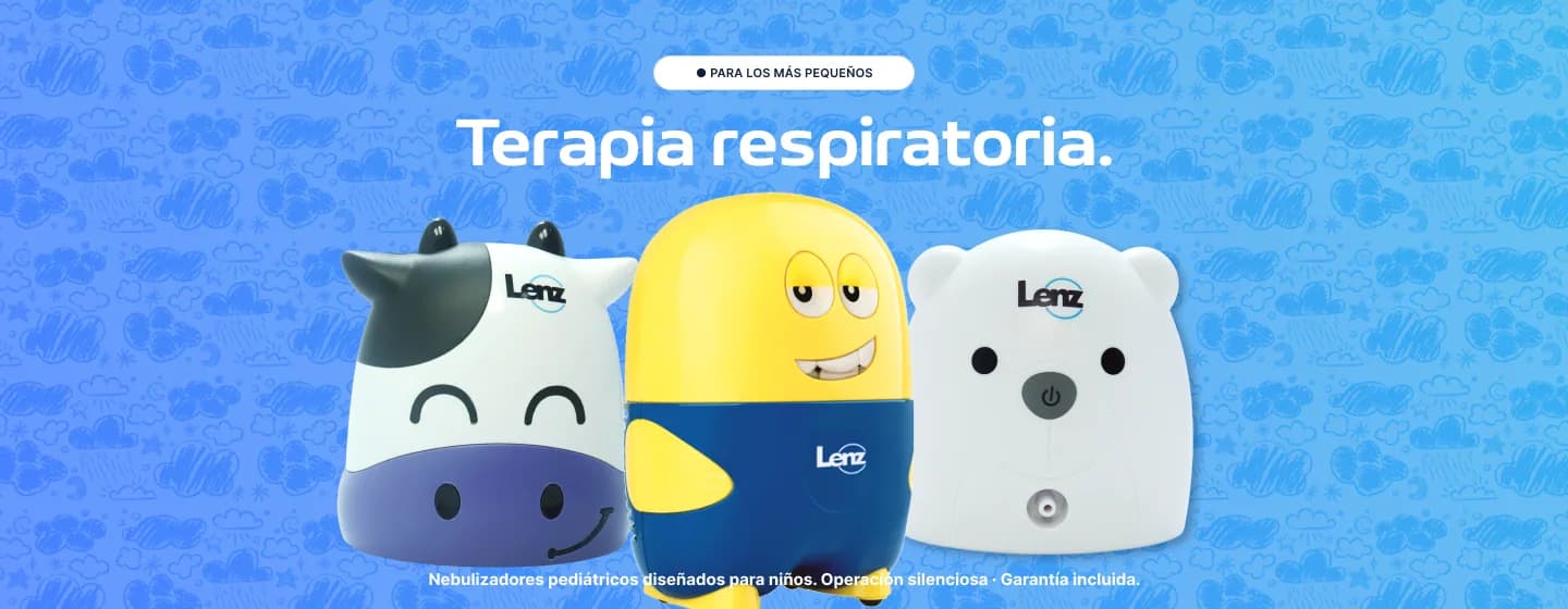 Terapia respiratoria. Nebulizadores pediátricos diseñados para niños