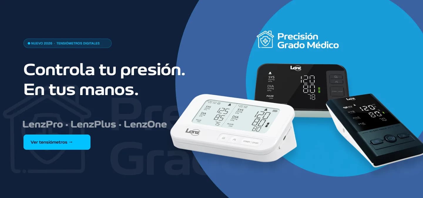 Controla tu presión. En tus manos. Tensiómetros LenzPro, LenzPlus y LenzOne